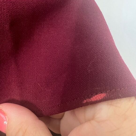 Revolve Likely Tearose Strapless Bandeau Top Burgundy - Picture 8 of 9